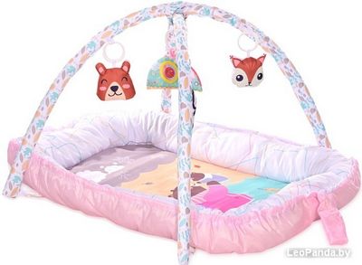 Развивающий коврик Lorelli Детское гнездышко 10300450002 (розовый) - фото
