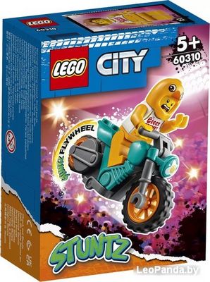 Конструктор LEGO City 60310 Трюковый мотоцикл с цыпленком - фото