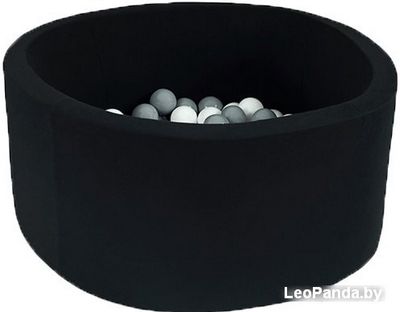 Сухой бассейн Misioo 100x30 300 шаров (черный) - фото