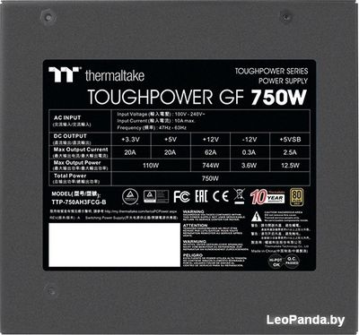 Блок питания Thermaltake Toughpower GF 750W PS-TPD-0750FNFAGE-2 - фото4
