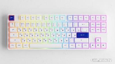Клавиатура Akko 5087S White & Blue (Akko CS Jelly Purple) - фото3