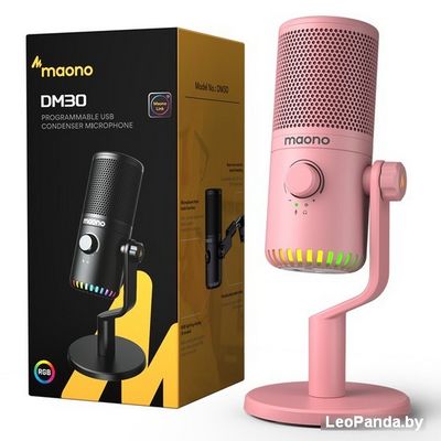 Проводной микрофон Maono DM30 (розовый) - фото4