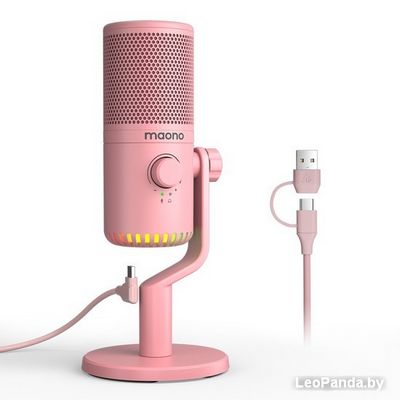 Проводной микрофон Maono DM30 (розовый) - фото5