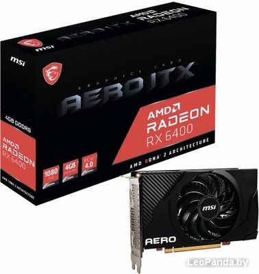 Видеокарта MSI Radeon RX 6400 Aero ITX 4G - фото3