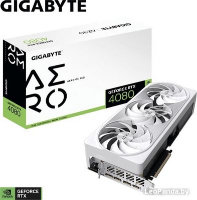 Видеокарта Gigabyte GeForce RTX 4080 16GB Aero OC GV-N4080AERO OC-16GD - фото3