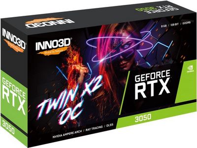 Видеокарта Inno3D GeForce RTX 3050 Twin X2 OC N30502-08D6X-11902130 - фото2