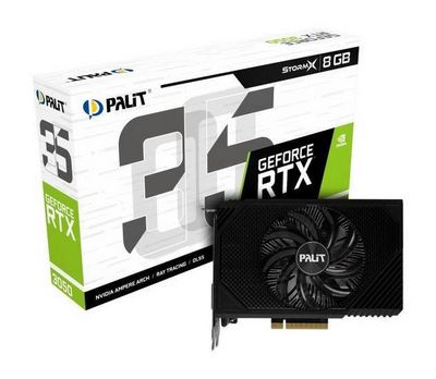 Видеокарта Palit GeForce RTX 3050 StormX NE63050018P1-1070F - фото4