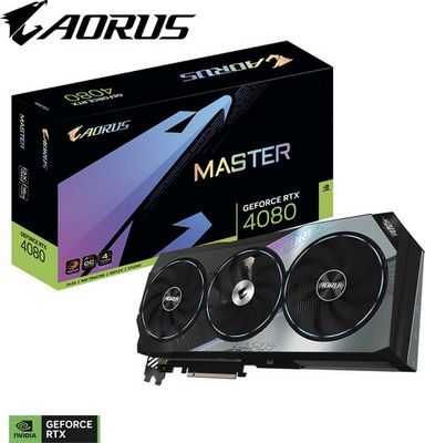 Видеокарта Gigabyte Aorus GeForce RTX 4080 16GB Master GV-N4080AORUS M-16GD - фото2