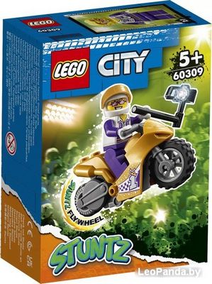 Конструктор LEGO City 60309 Трюковый мотоцикл с экшн-камерой - фото
