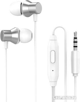 Наушники Lenovo HF130 (серебристый/белый) - фото