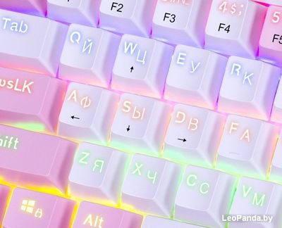 Клавиатура Redragon Fizz (розоый/белый) - фото2