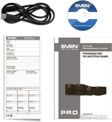 Источник бесперебойного питания SVEN Pro 650 (LCD, USB) - фото3
