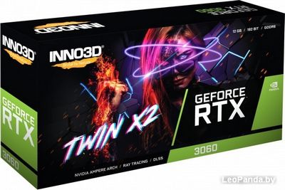 Видеокарта Inno3D GeForce RTX 3060 Twin X2 12GB GDDR6 N30602-12D6-119032AH - фото3