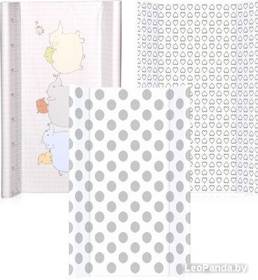 Пеленальный матрас Lorelli Hard Diaper Changing Mat Short 50x70 см (серый, в ассортименте) - фото