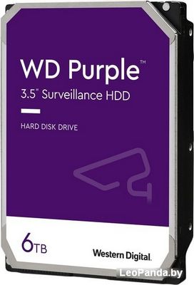 Жесткий диск WD Purple Surveillance 6TB WD62PURX - фото
