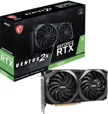 Видеокарта MSI GeForce RTX 3050 Ventus 2X 8G OCV1 - фото5