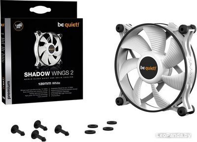 Вентилятор для корпуса be quiet! Shadow Wings 2 120mm White BL088 - фото5