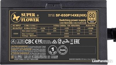 Блок питания Super Flower Legion HX 650W SF-650P14XE(HX) - фото4