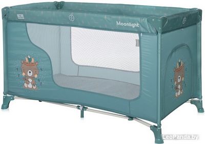 Манеж-кровать Lorelli Moonlight 1 2023 (арктический зеленый, индеец) - фото