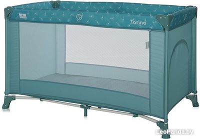 Манеж-кровать Lorelli Torino 1 2022 (арктический, цветочный) - фото