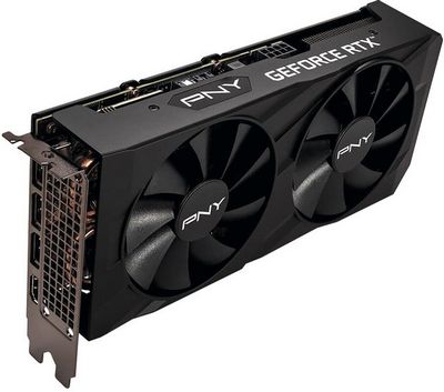 Видеокарта PNY GeForce RTX 3050 8GB Verto Dual Fan Edition VCG30508DFBPB1 - фото2