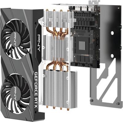 Видеокарта PNY GeForce RTX 3060 Ti 8GB Verto Dual Fan LHR VCG3060T8LDFBPB1 - фото4