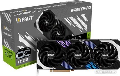 Видеокарта Palit GeForce RTX 4070 GamingPro OC NED4070H19K9-1043A - фото2