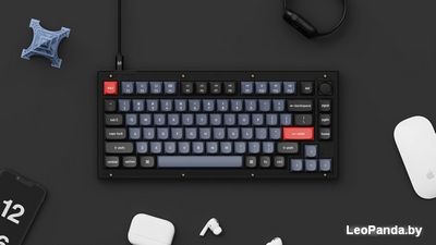Клавиатура Keychron V1 Knob RGB QMK/VIA V1-C3 (Keychron K Pro Brown) - фото3