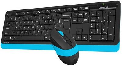 Клавиатура + мышь A4Tech Fstyler FG1010 (черный/синий) - фото3