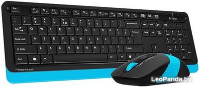 Клавиатура + мышь A4Tech Fstyler FG1010 (черный/синий) - фото4