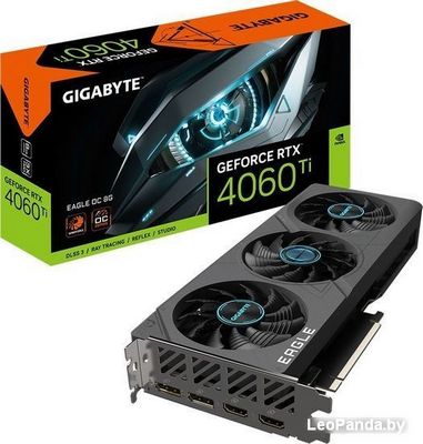 Видеокарта Gigabyte GeForce RTX 4060 Ti Eagle OC 8GB GDDR6 GV-N406TEAGLE OC-8GD - фото2