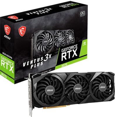 Видеокарта MSI GeForce RTX 3070 Ventus 3X Plus 8G OC LHR - фото2