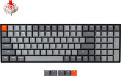 Клавиатура Keychron K4 V2 White LED K4-A1-RU (Gateron G Pro Red) - фото