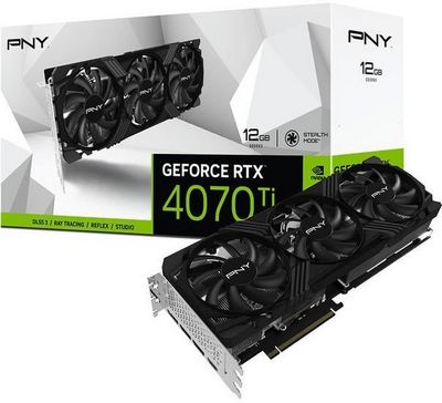 Видеокарта PNY GeForce RTX 4070 Ti 12GB Verto Triple Fan VCG4070T12TFXPB1 - фото4