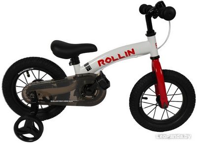 Беговел-велосипед Bubago Rollin BG-112-1 (белый/красный) - фото2