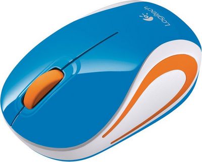 Мышь Logitech Wireless Mini Mouse M187 (голубой) [910-002733] - фото2
