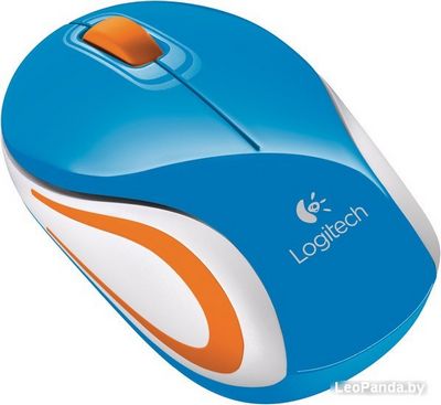 Мышь Logitech Wireless Mini Mouse M187 (голубой) [910-002733] - фото4