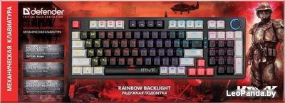 Клавиатура Defender Hawk GK-418 (черный, Outemu Brown) - фото3