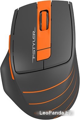 Мышь A4Tech Fstyler FG30S (черный/оранжевый) - фото