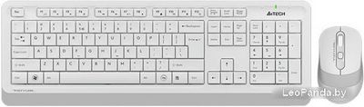 Клавиатура + мышь A4Tech Fstyler FG1010 (белый/серый) - фото