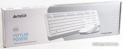 Клавиатура + мышь A4Tech Fstyler FG1010 (белый/серый) - фото4