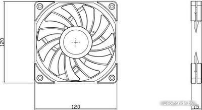 Вентилятор для корпуса Thermalright TL-C12015B - фото2