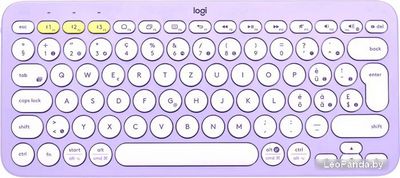 Клавиатура Logitech Multi-Device K380 Bluetooth 920-011166 (фиолетовый/белый, нет кириллицы) - фото