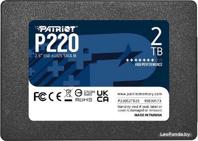 SSD Patriot P220 2TB P220S2TB25 - фото