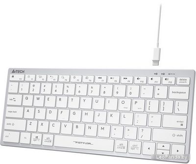 Клавиатура A4Tech Fstyler FX51 (серебристый/белый) - фото5