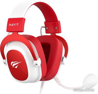 Наушники Havit Gamenote H2002d (белый/красный) - фото2