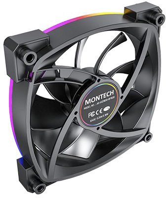 Вентилятор для корпуса Montech AX120 PWM (черный) - фото4