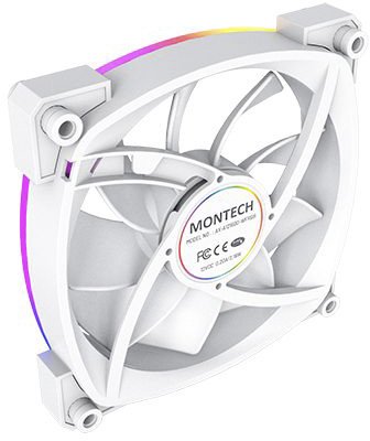 Вентилятор для корпуса Montech AX120 PWM (белый) - фото4