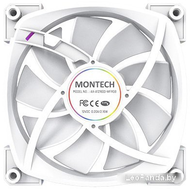 Вентилятор для корпуса Montech AX120 PWM (белый) - фото5