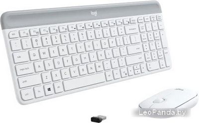Клавиатура + мышь Logitech MK470 Slim Wireless Combo (белый, нет кириллицы) - фото3